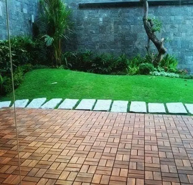 Mixed acacia & grass tile systems