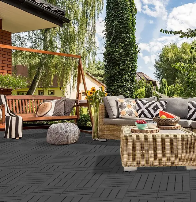 Polypropylene (PP) interlocking tiles